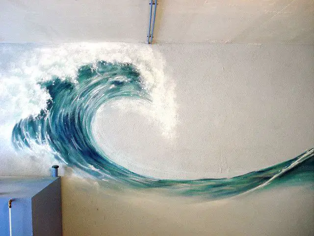 How to Paint a Wave on a Wall