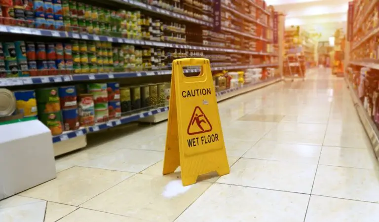 How Much Can I Sue for No Wet Floor Sign