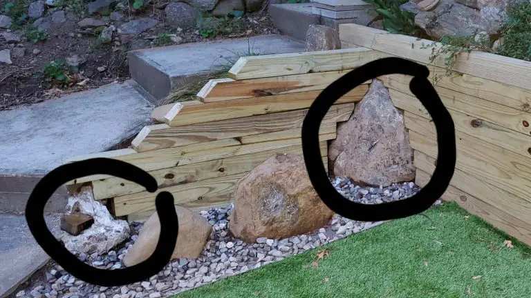 How to Fill Gaps in Retaining Wall