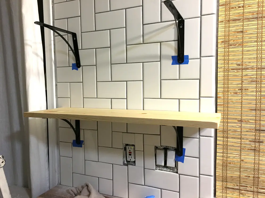 How Do You Attach Shelves to Tiled Walls