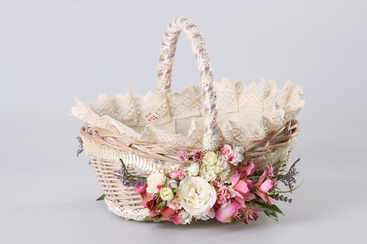 How to Decorate a Basket With Ribbon