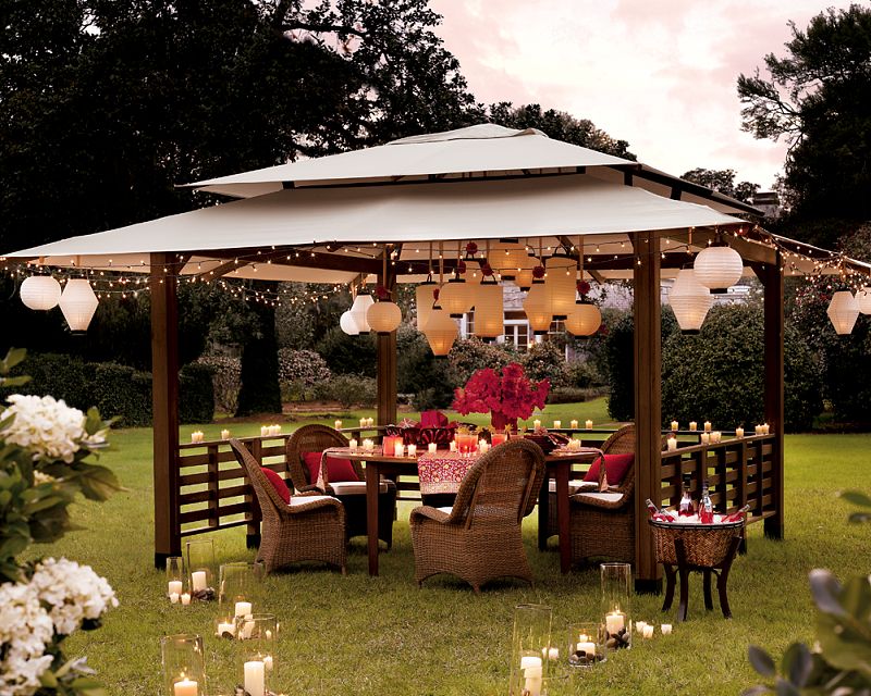 How to Decorate a Gazebo for Summer
