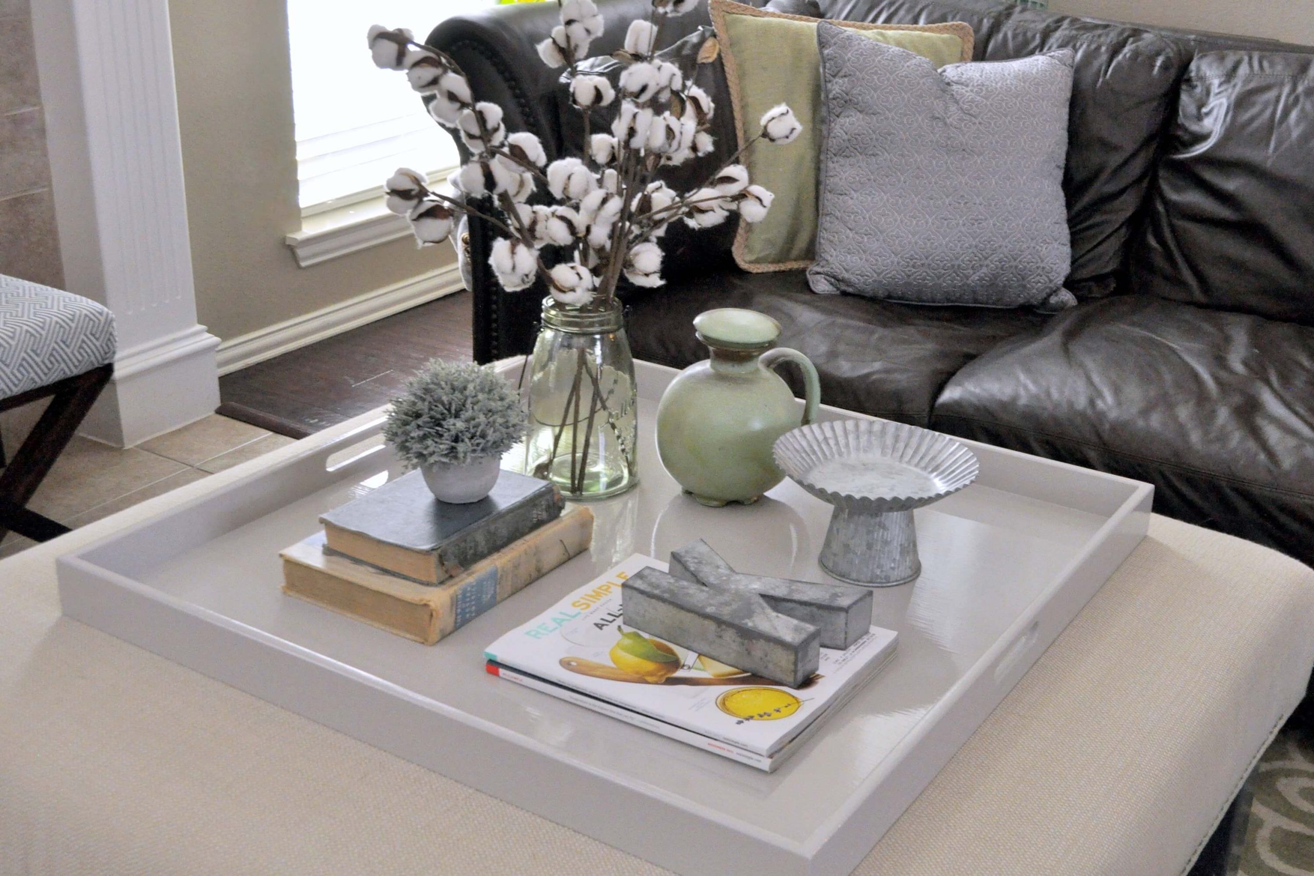 How to Decorate Ottoman Tray