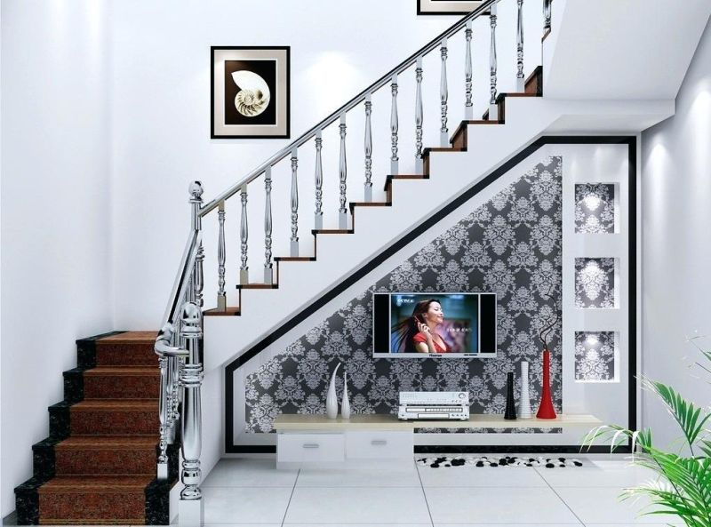 How to Decorate Underneath Staircase