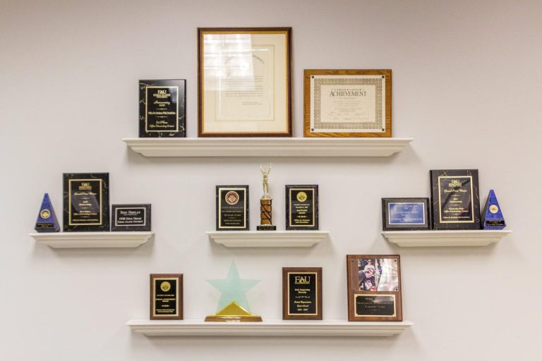 How to Display Awards on a Wall