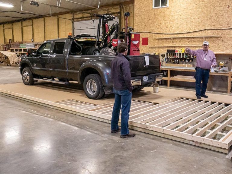 How to Build a Garage Floor Out of Wood