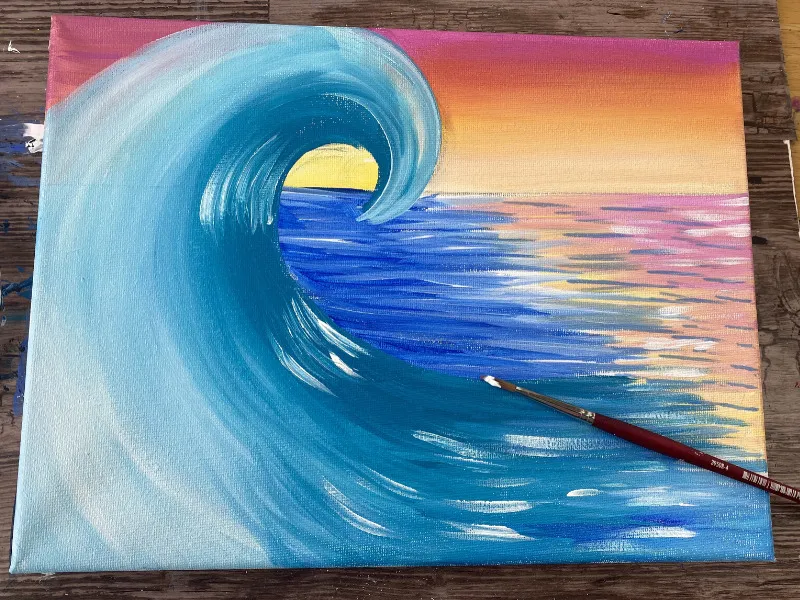 How Do You Paint Simple Waves