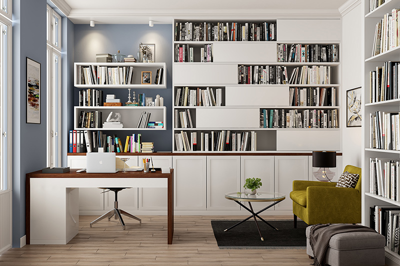 Where Should You Put Your Desk in a Home Office