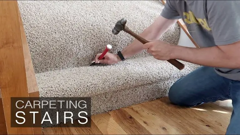 How Do You Nail down Carpet on Stairs?