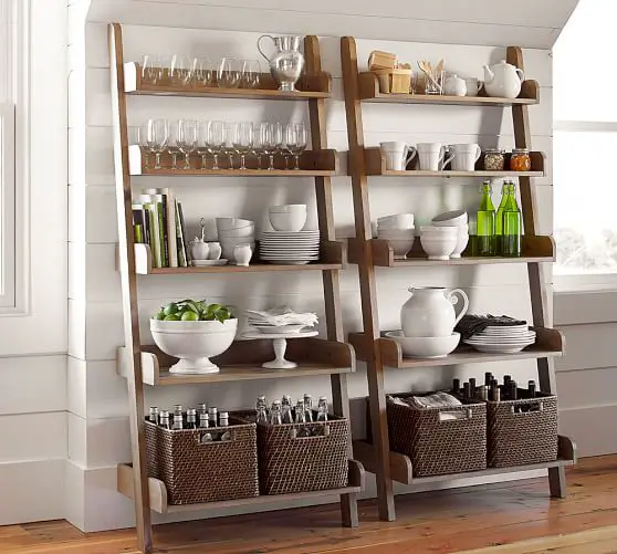 How to Decorate Shelves Like Pottery Barn