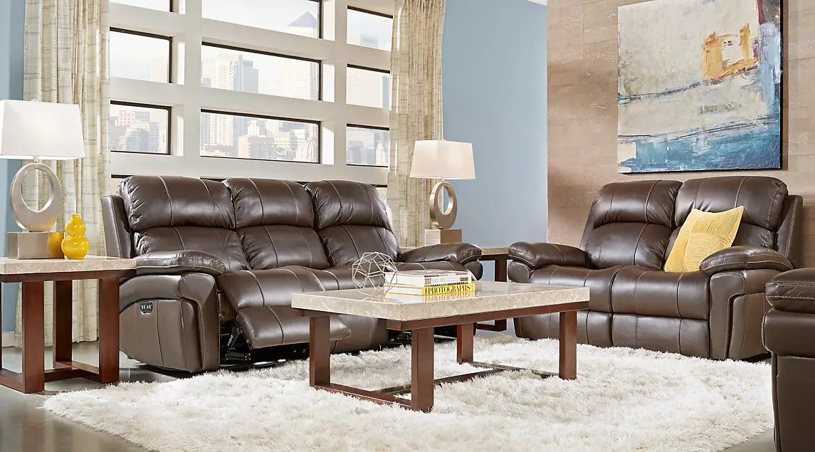 How to Decorate around a Burgundy Leather Sofa