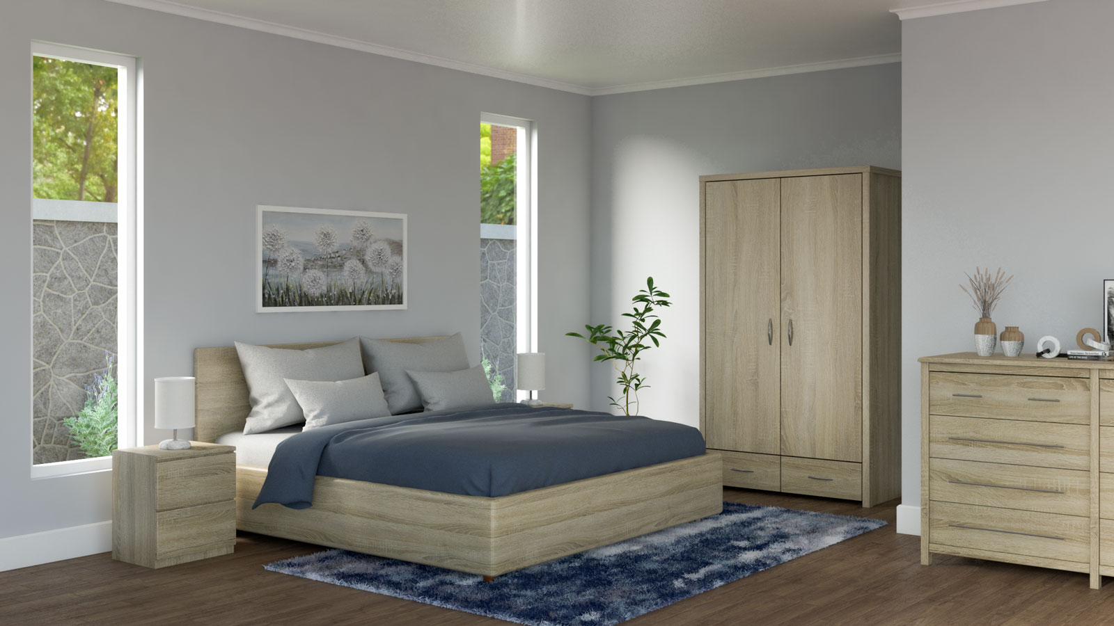 What Color Bedding Goes With Wood Furniture