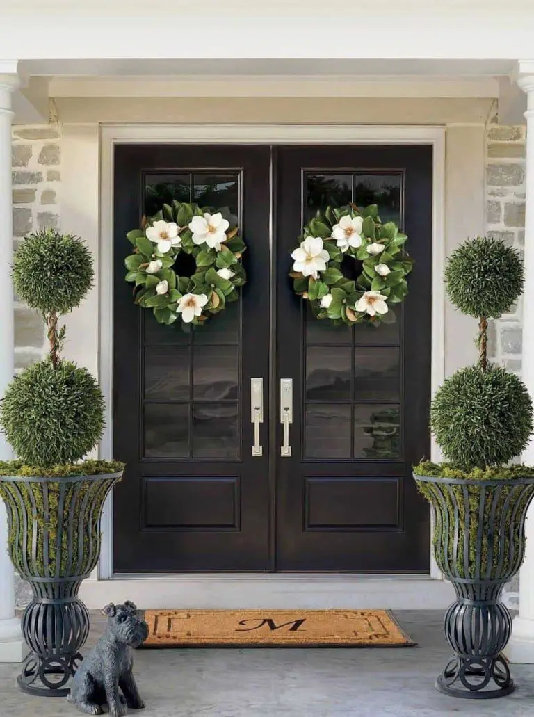 How to Decorate a Double Front Door