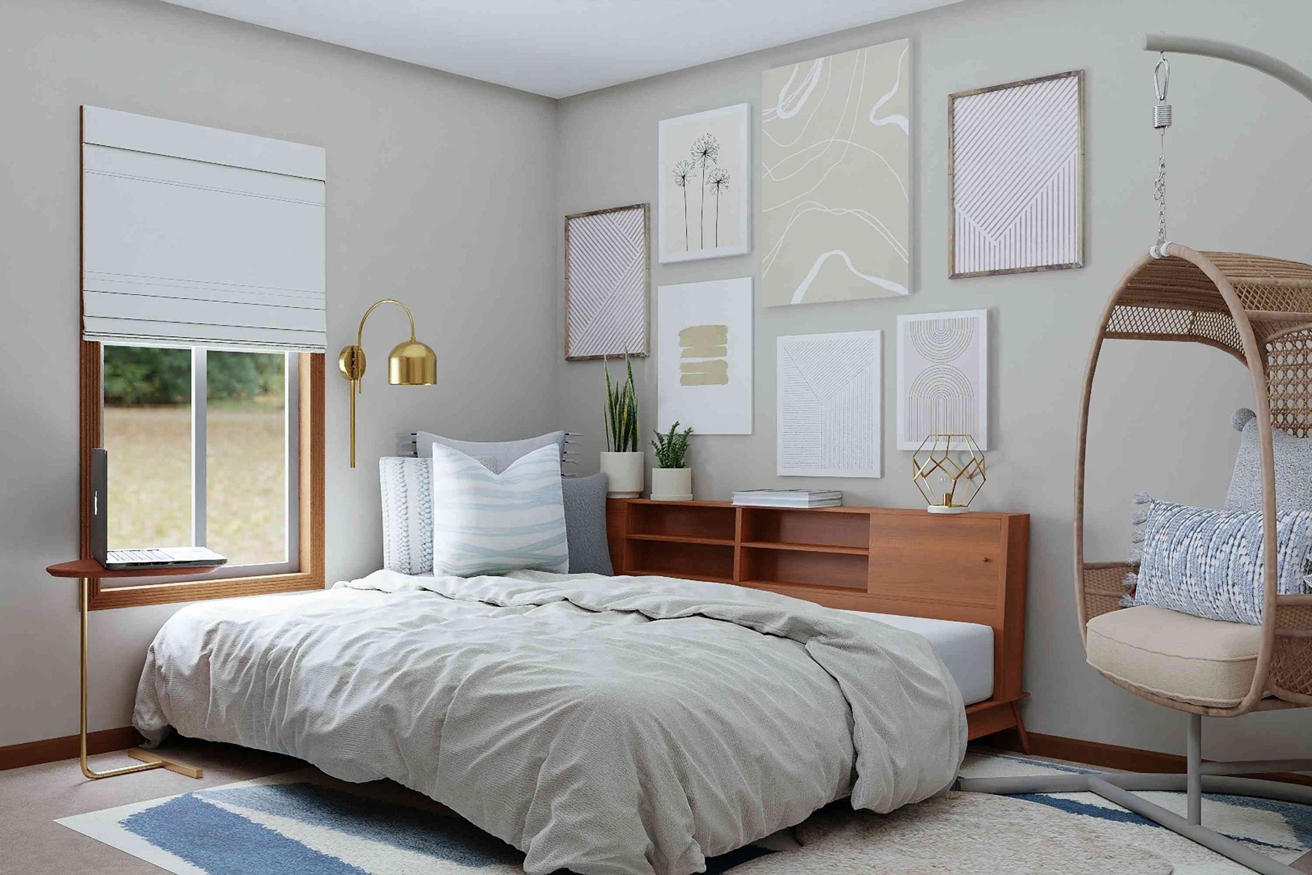 What Color Bedding Goes With Wood Furniture