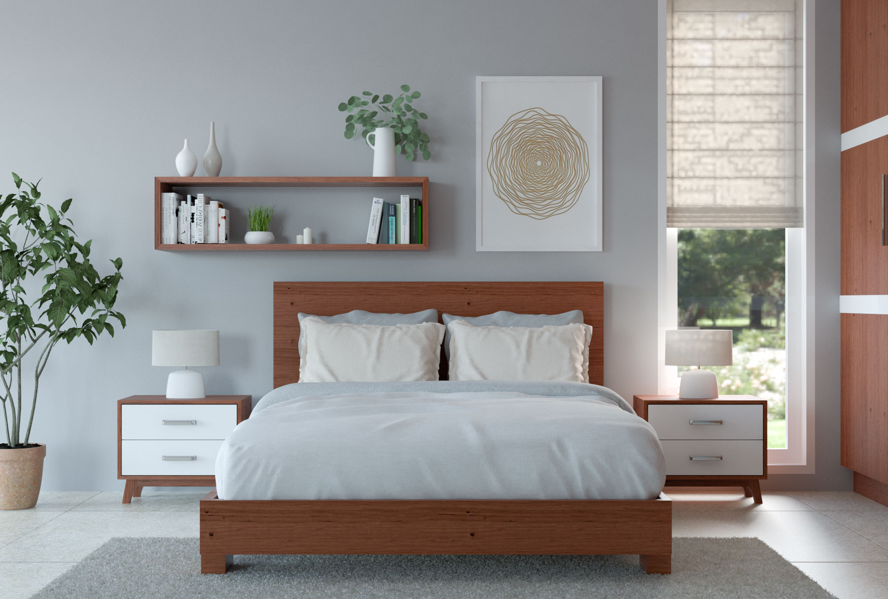 What Colors Go With Cherry Wood Bedroom Furniture
