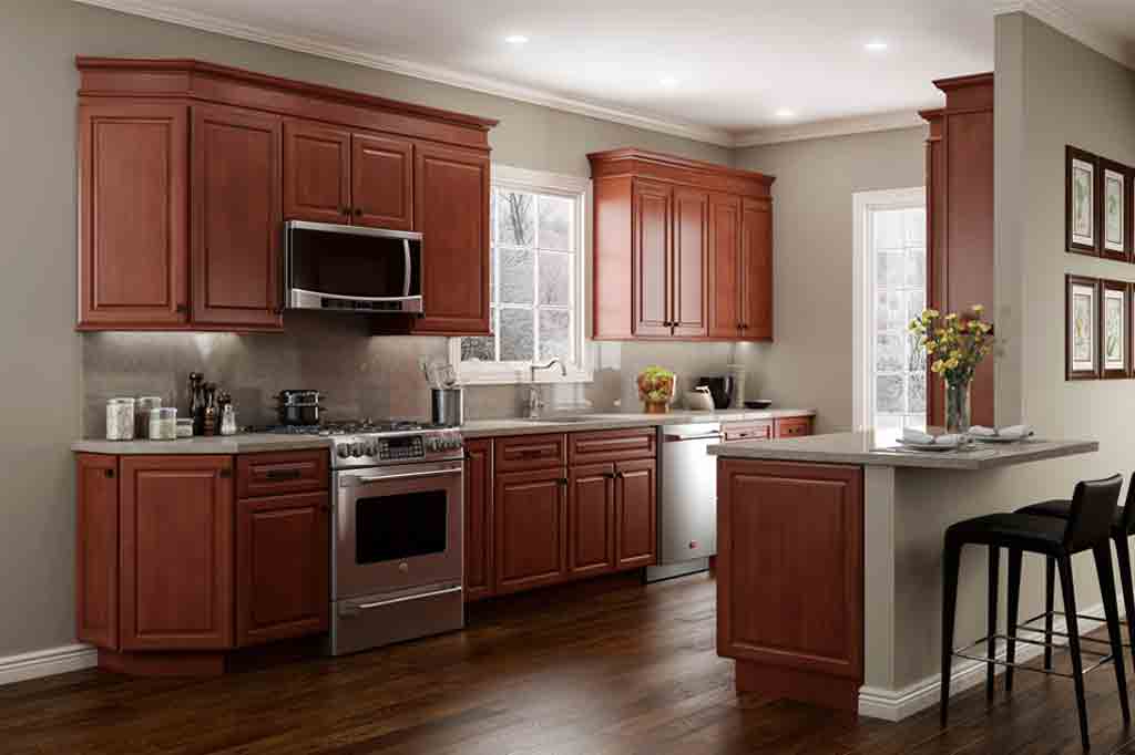 What Colors Go With Cherry Wood Cabinets