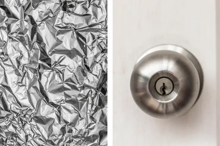 Disadvantages of Using Aluminum Foil on Door Knobs