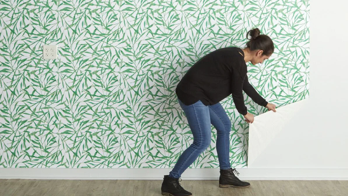How to Hang Peel and Stick Wallpaper