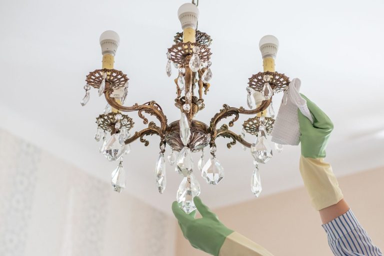 What is the best thing to clean a crystal chandelier?
