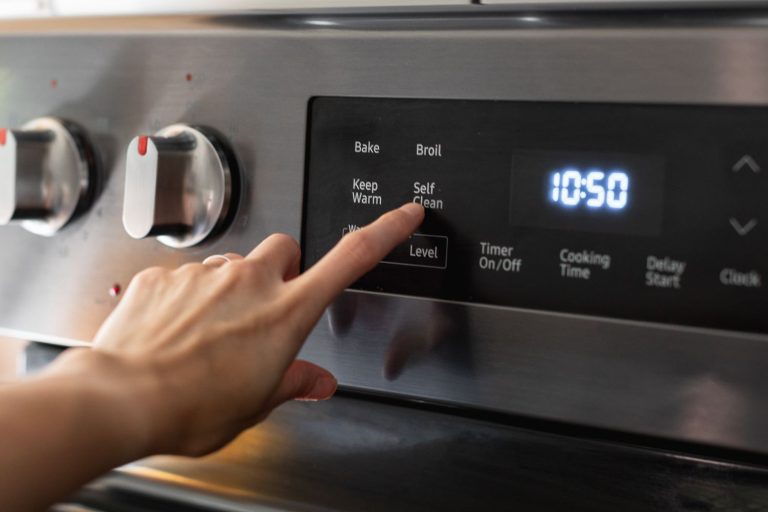 Is it safe to use self-clean on oven?