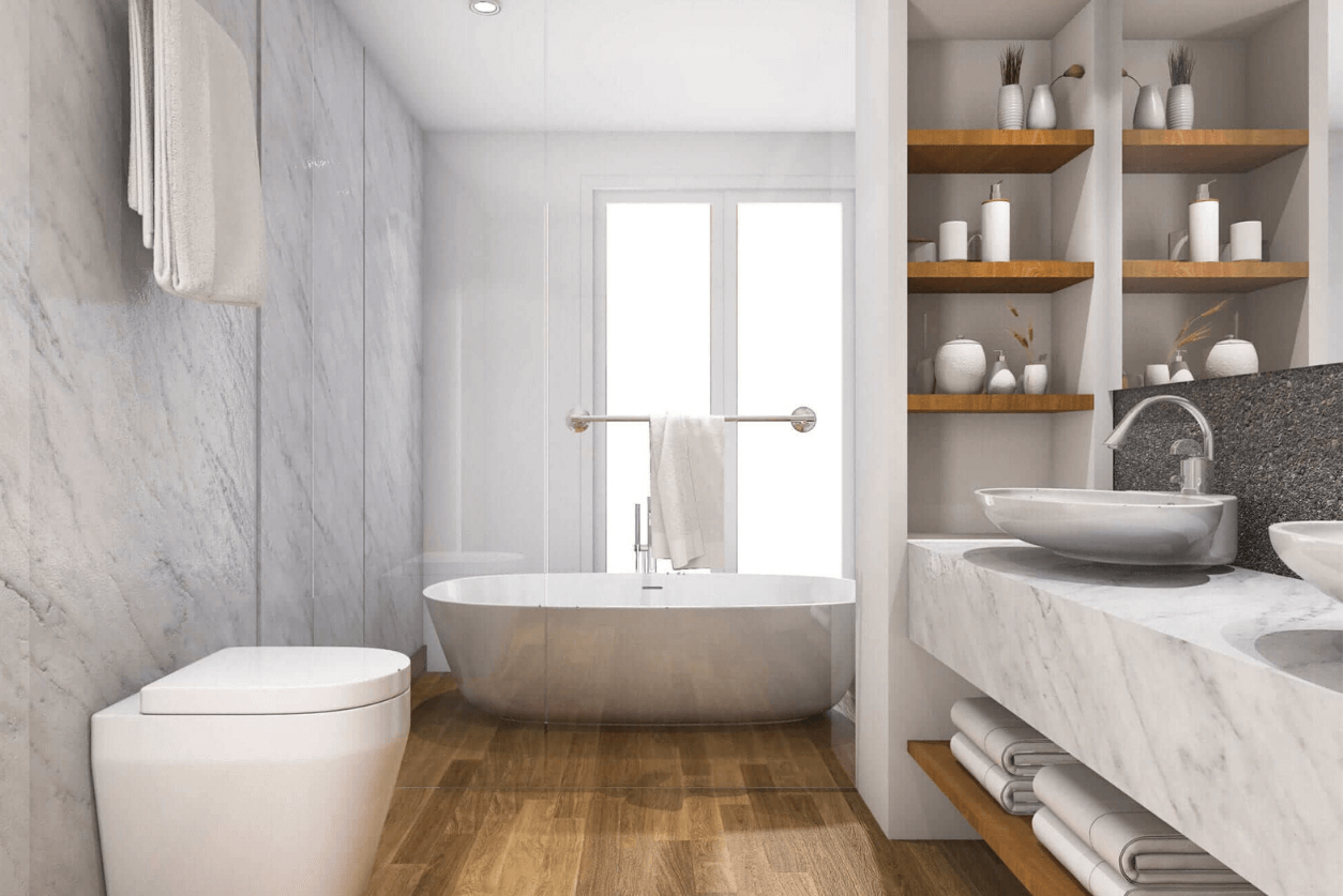 Choosing the Right Type of Hardwood Floors for a Bathroom