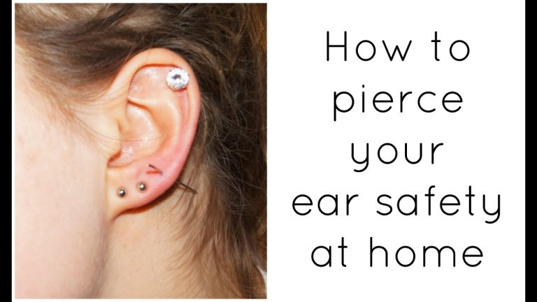 How To Pierce Your Ear At Home