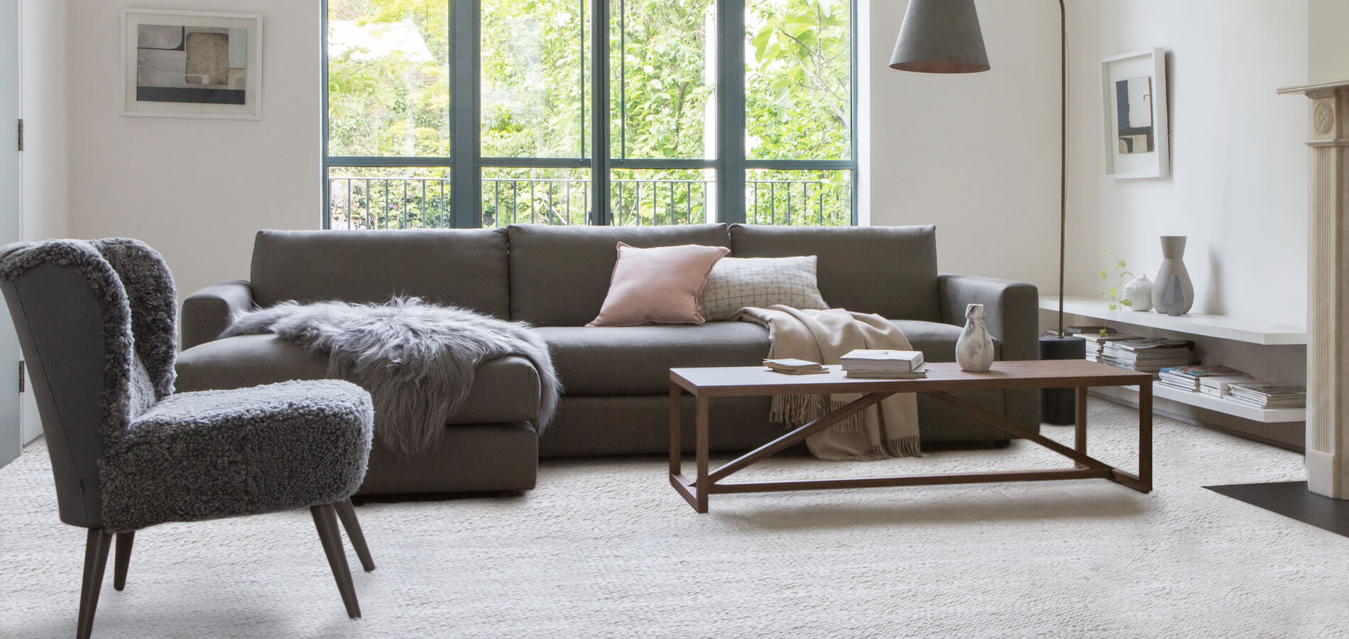 What Color Rug Goes With A Dark Grey Couch