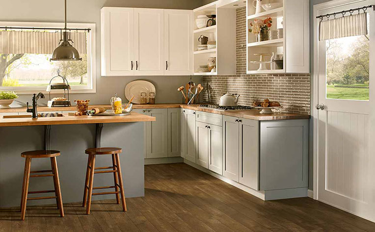 Kitchen Cabinet And Floor Color Combinations