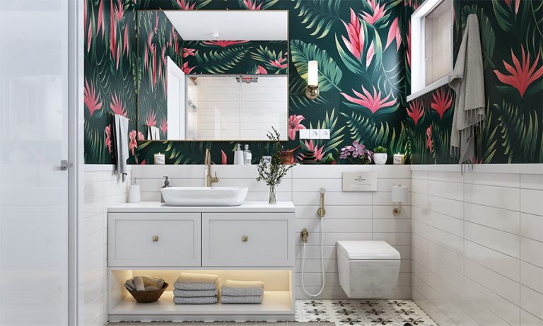 Wallpaper Bathroom Ideas