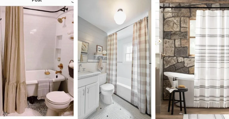 Farmhouse Bathroom Shower Curtain Ideas