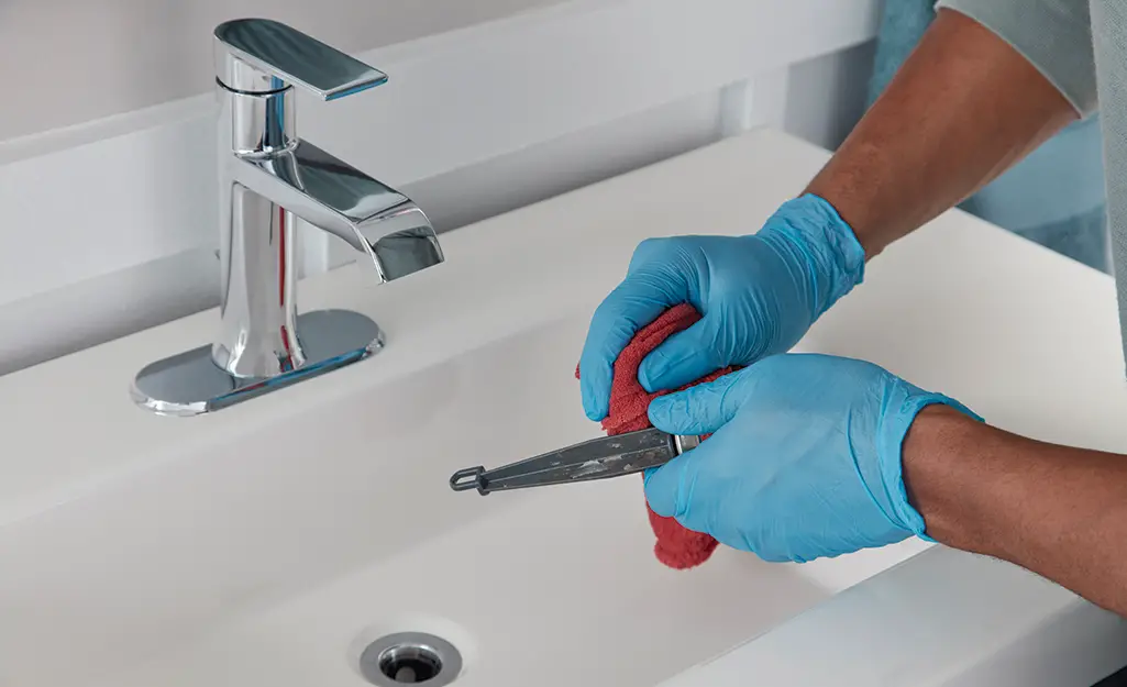 Removing the Drain from a Bathroom Sink